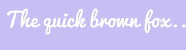 Image with Font Color FFFFFF and Background Color C8BFF4